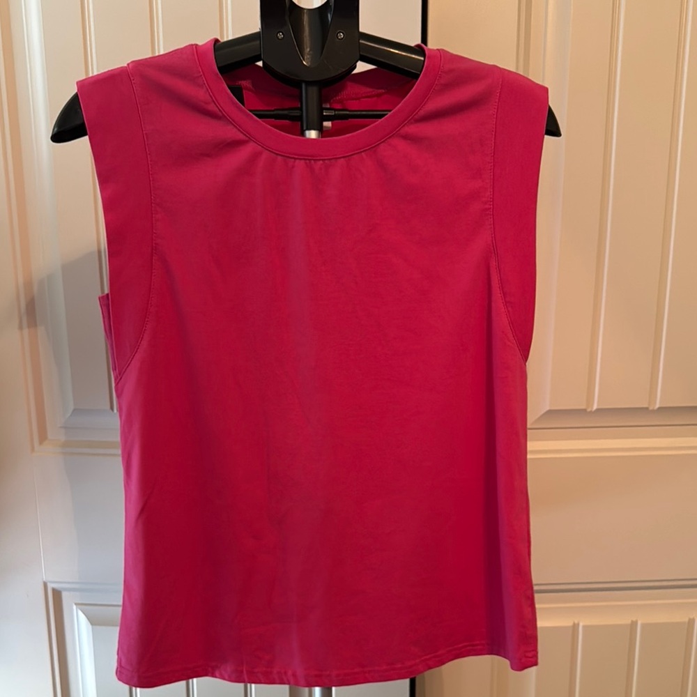 Women's Pink Sleeveless Top